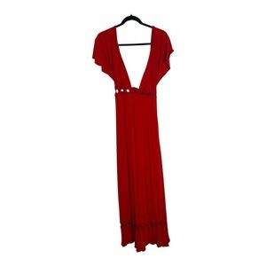 Ingwa Melero Red Maxi Dress M